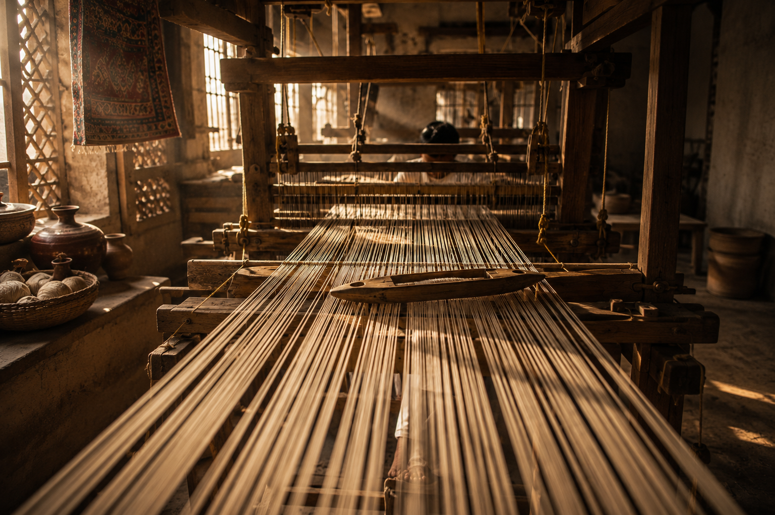 The Rhythm of the THARI: The Architecture of Handloom Fabric