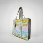 Thari Quilted Cotton Tote Bag - Multi Leopard Print Versatile Carry-All