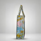 Thari Quilted Cotton Tote Bag - Multi Leopard Print Versatile Carry-All