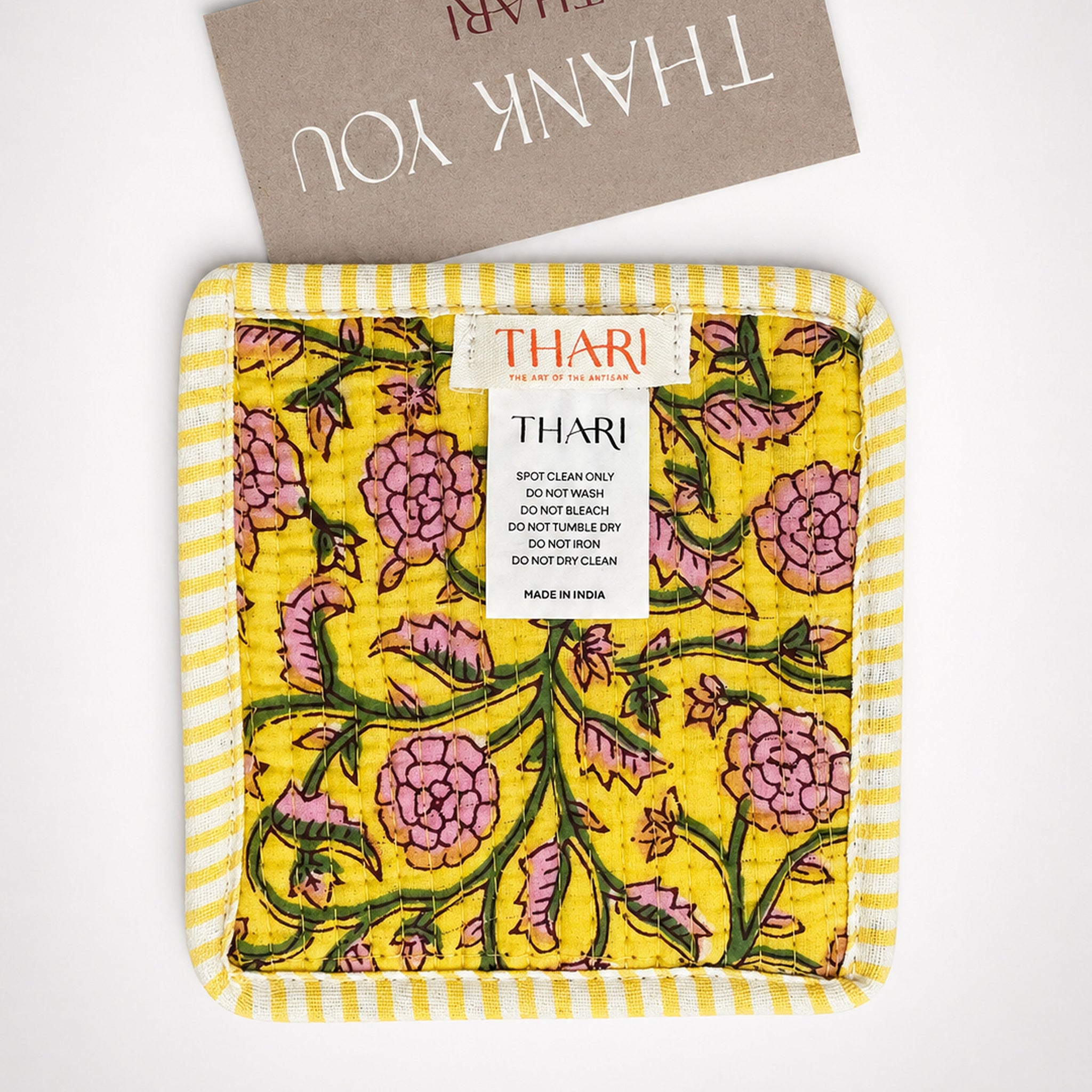 Golden Summer Bloom Print Tote Bag