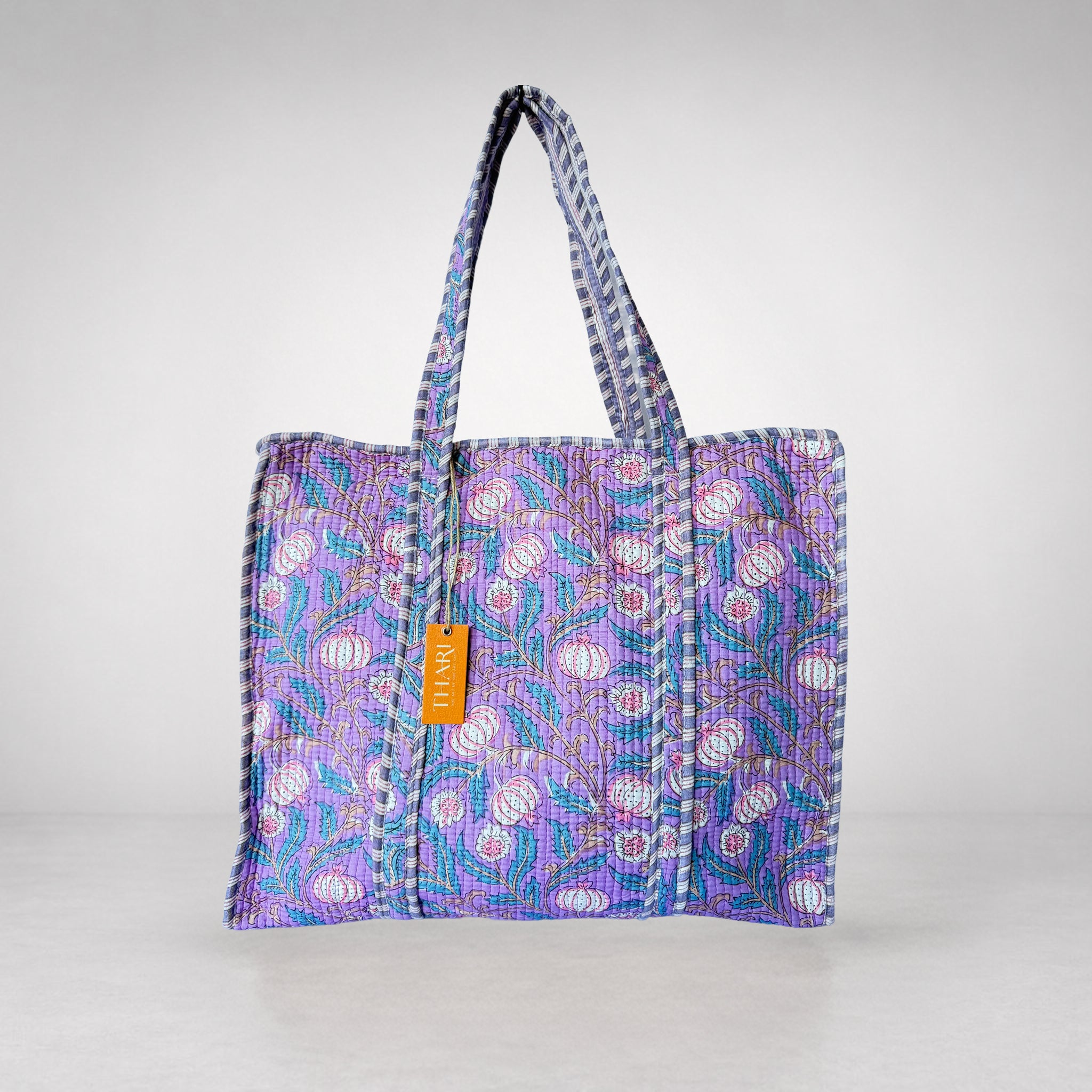 Lilac Orchard Print Tote Bag