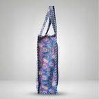 Thari Quilted Cotton Tote Bag - Lilac Orchard Print Versatile Carry-All
