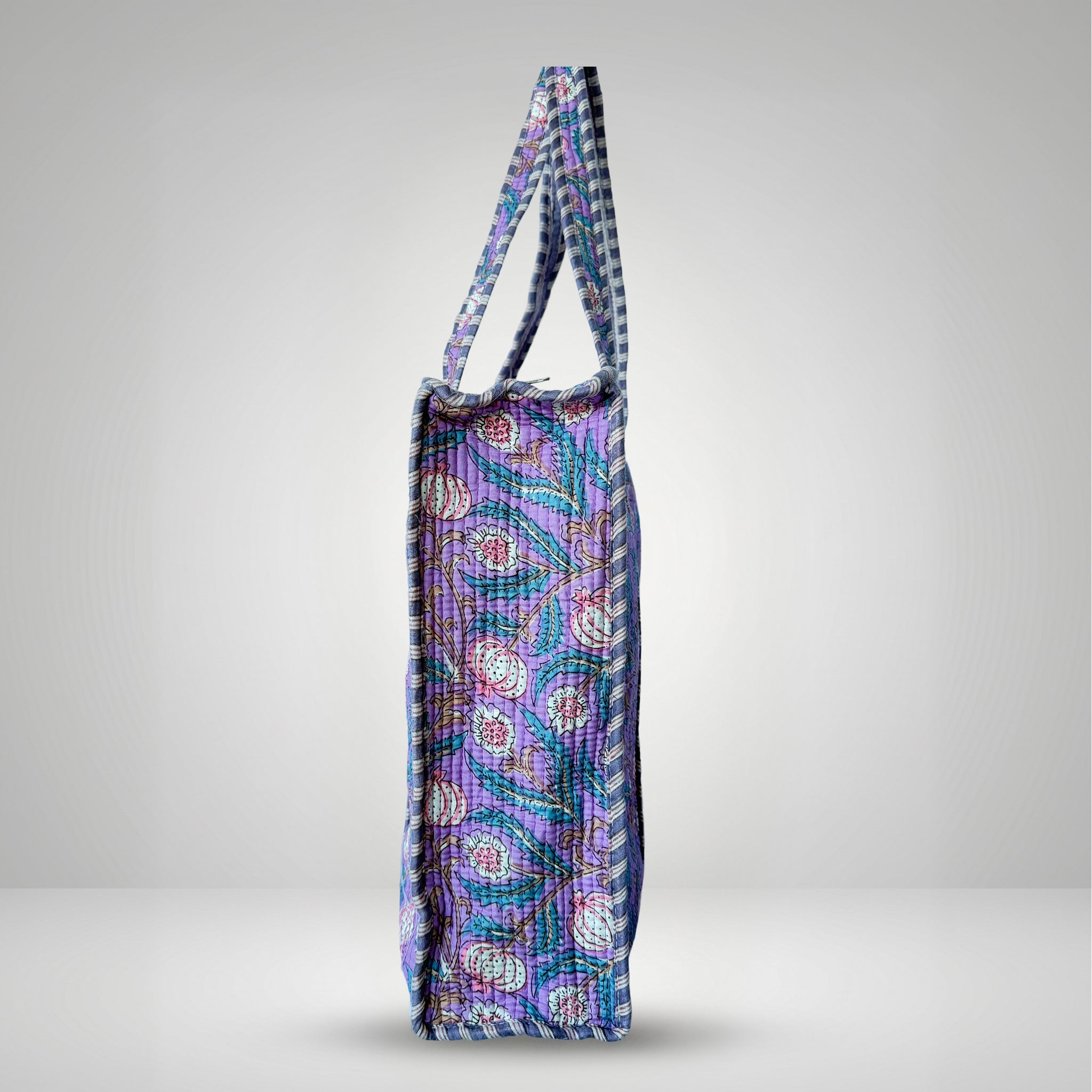 Lilac Orchard Print Tote Bag