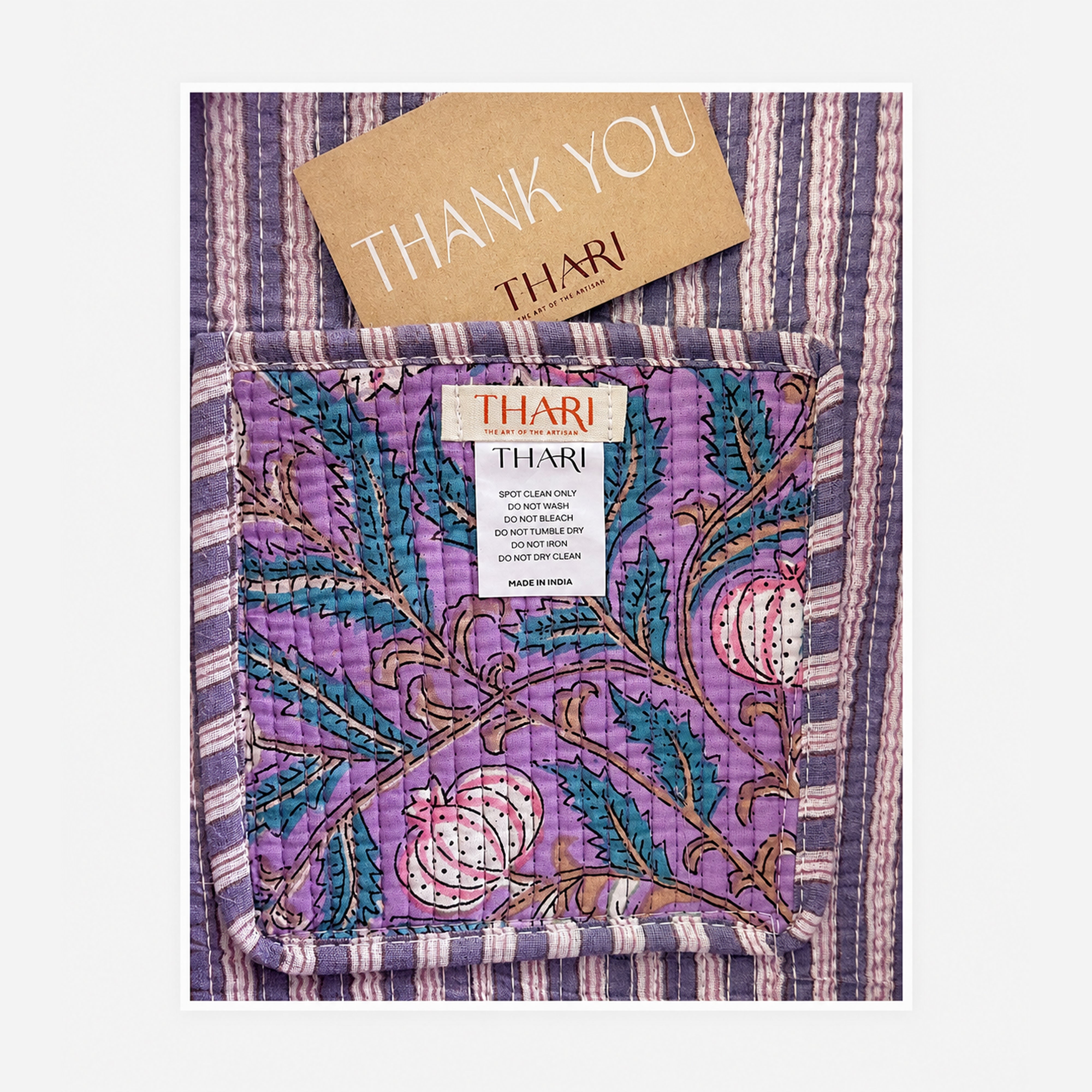 Lilac Orchard Print Tote Bag