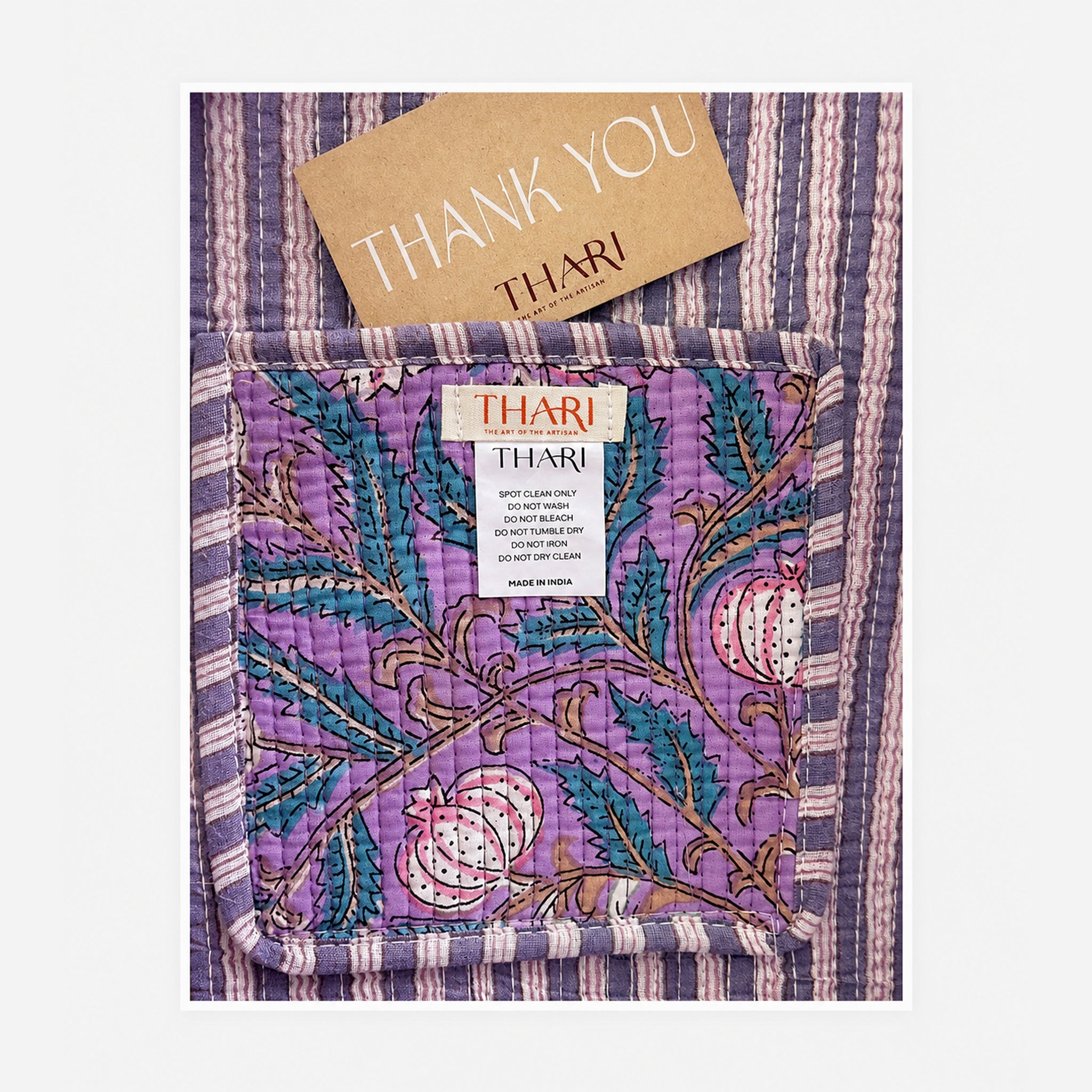 Lilac Orchard Print Tote Bag