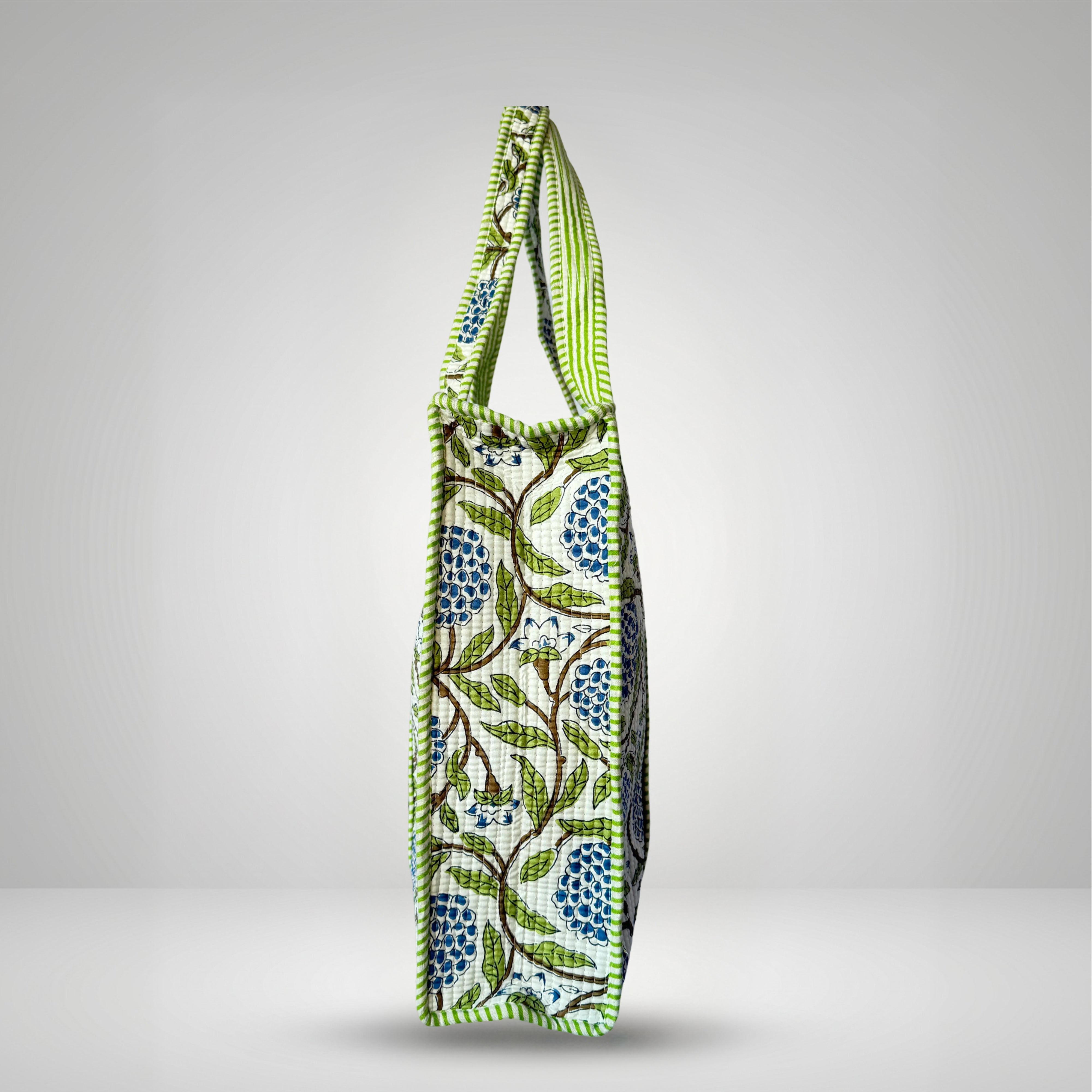 Morning Dew Garden Print Tote Bag
