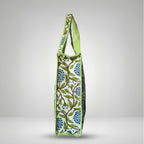 Thari Quilted Cotton Tote Bag - Morning Dew Garden Print Versatile Carry-All
