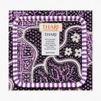 Thari Quilted Cotton Tote Bag - Midnight Orchid Abstract Print Versatile Carry-All