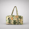Thari Quilted Cotton Duffle Bag - Jungle Safari Print Weekender Travel Bag