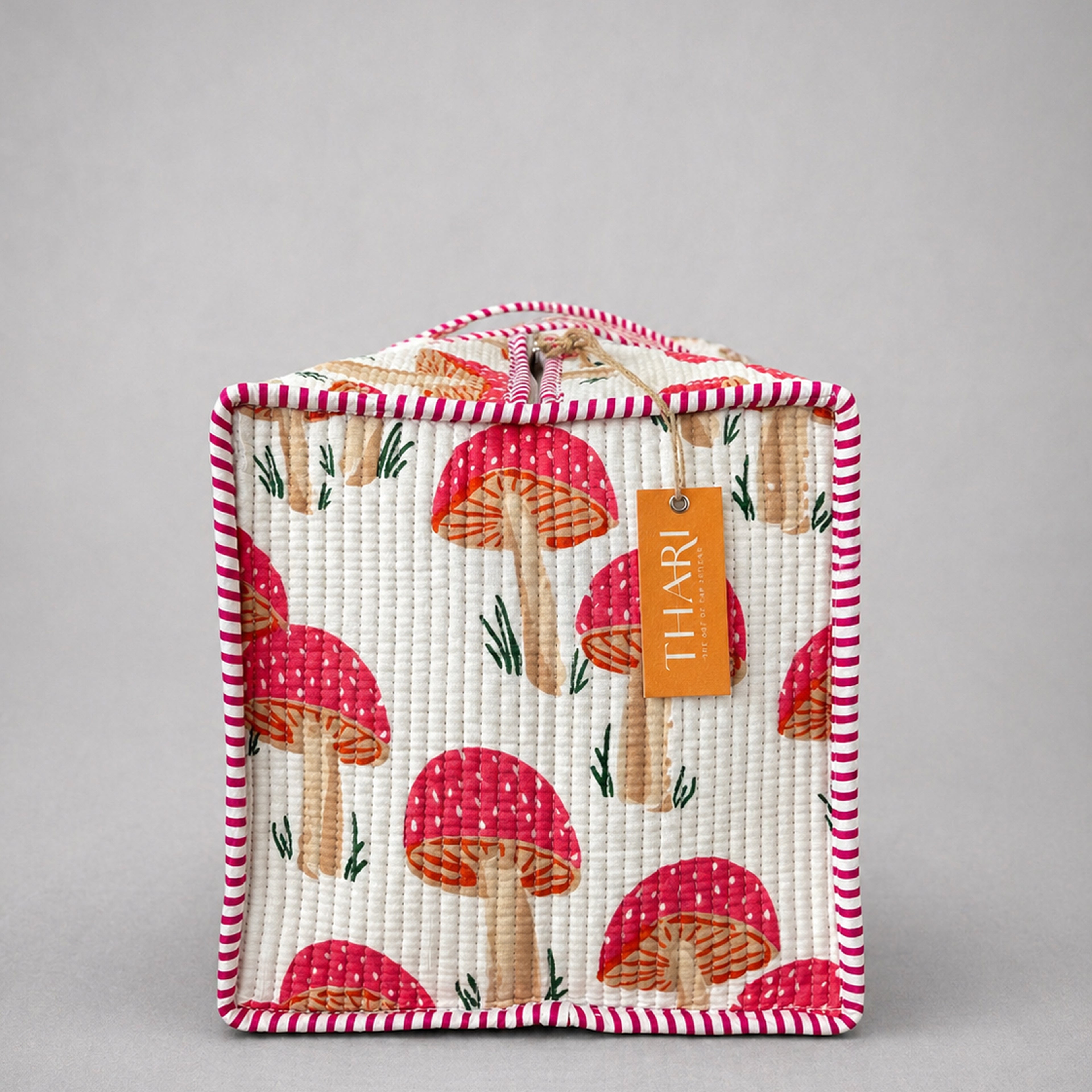 Mushroom Print Overnight Bag