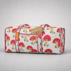 Mushroom Print Overnight Bag
