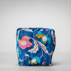 Thari Quilted Cotton Duffle Bag - Multi-Floral Print Weekender Travel Bag