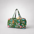 Thari Quilted Cotton Duffle Bag - Multi-Floral Print Weekender Travel Bag
