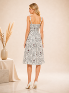 Thari Hand Printed Cotton Dress - language Print Maxi
