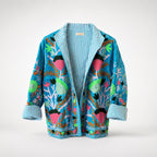 The Thari Hand-Embroidered Velvet Suzani Blazer