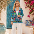 The Thari Hand-Embroidered Velvet Suzani Blazer