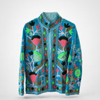 The Thari Hand-Embroidered Velvet Suzani Blazer