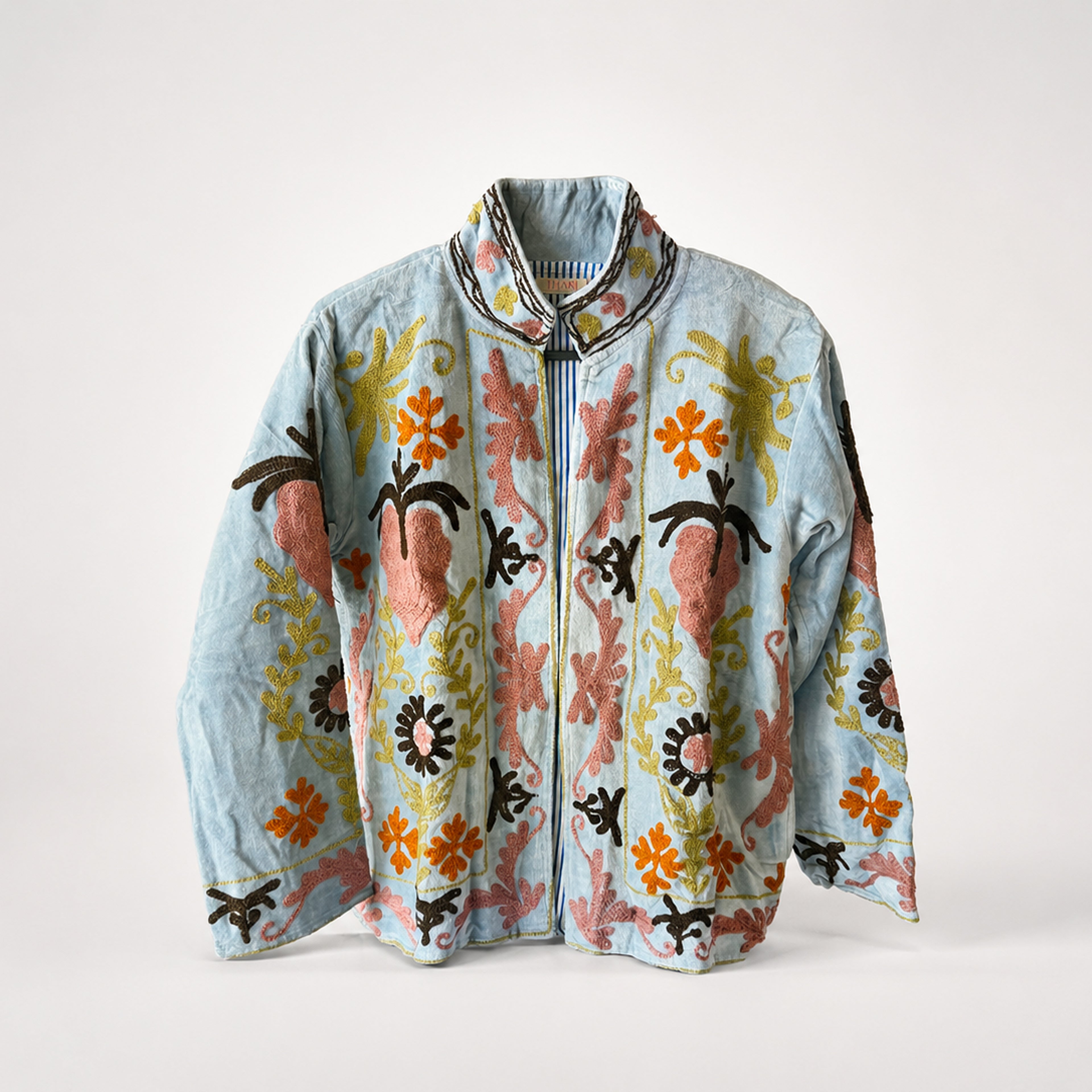 The Thari Hand-Embroidered Velvet Suzani Blazer