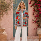 The Thari Hand-Embroidered Velvet Suzani Blazer