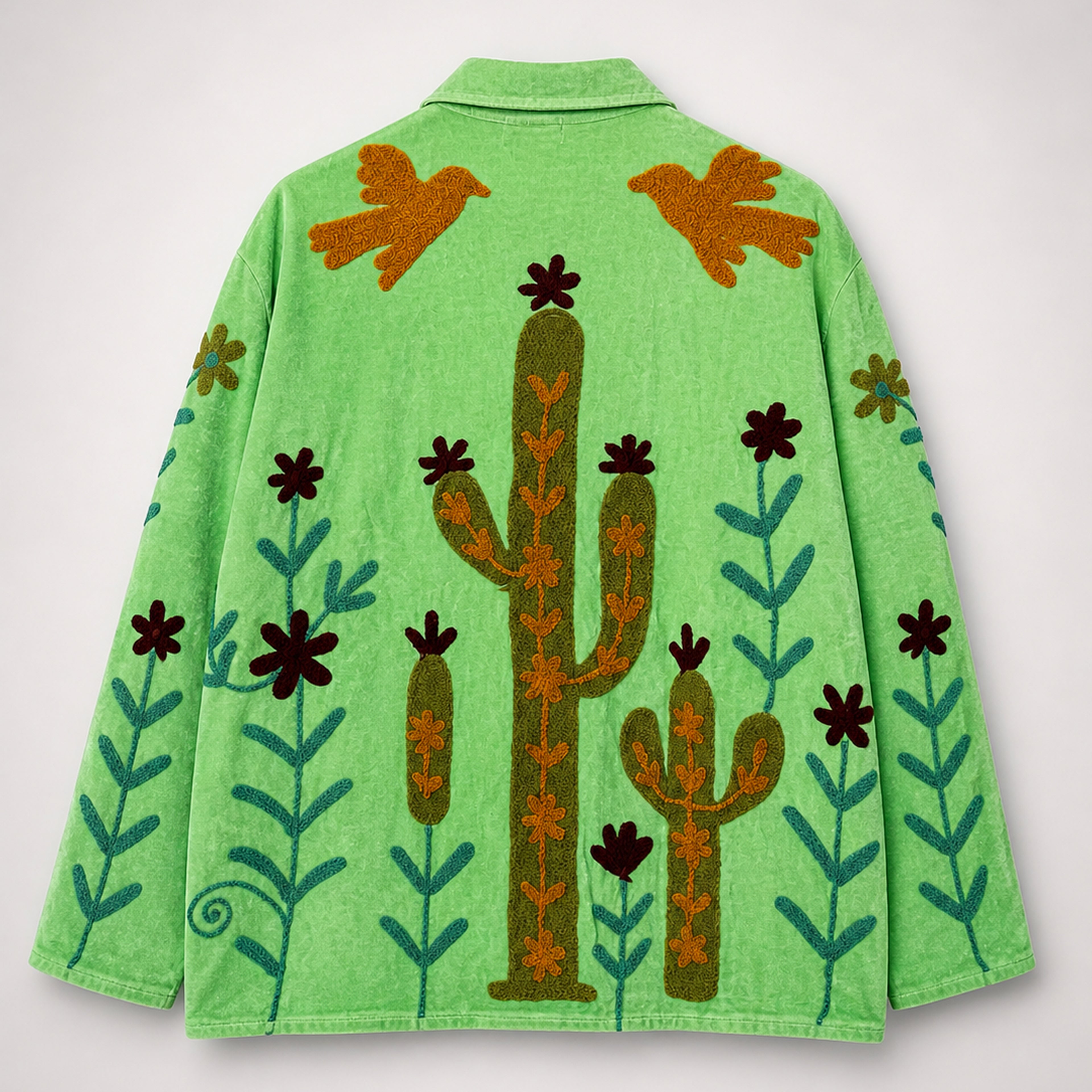 The Thari Hand-Embroidered Velvet Suzani Blazer