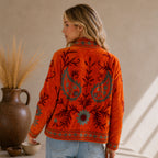 The Thari Hand-Embroidered Velvet Suzani Blazer