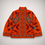 The Thari Hand-Embroidered Velvet Suzani Blazer