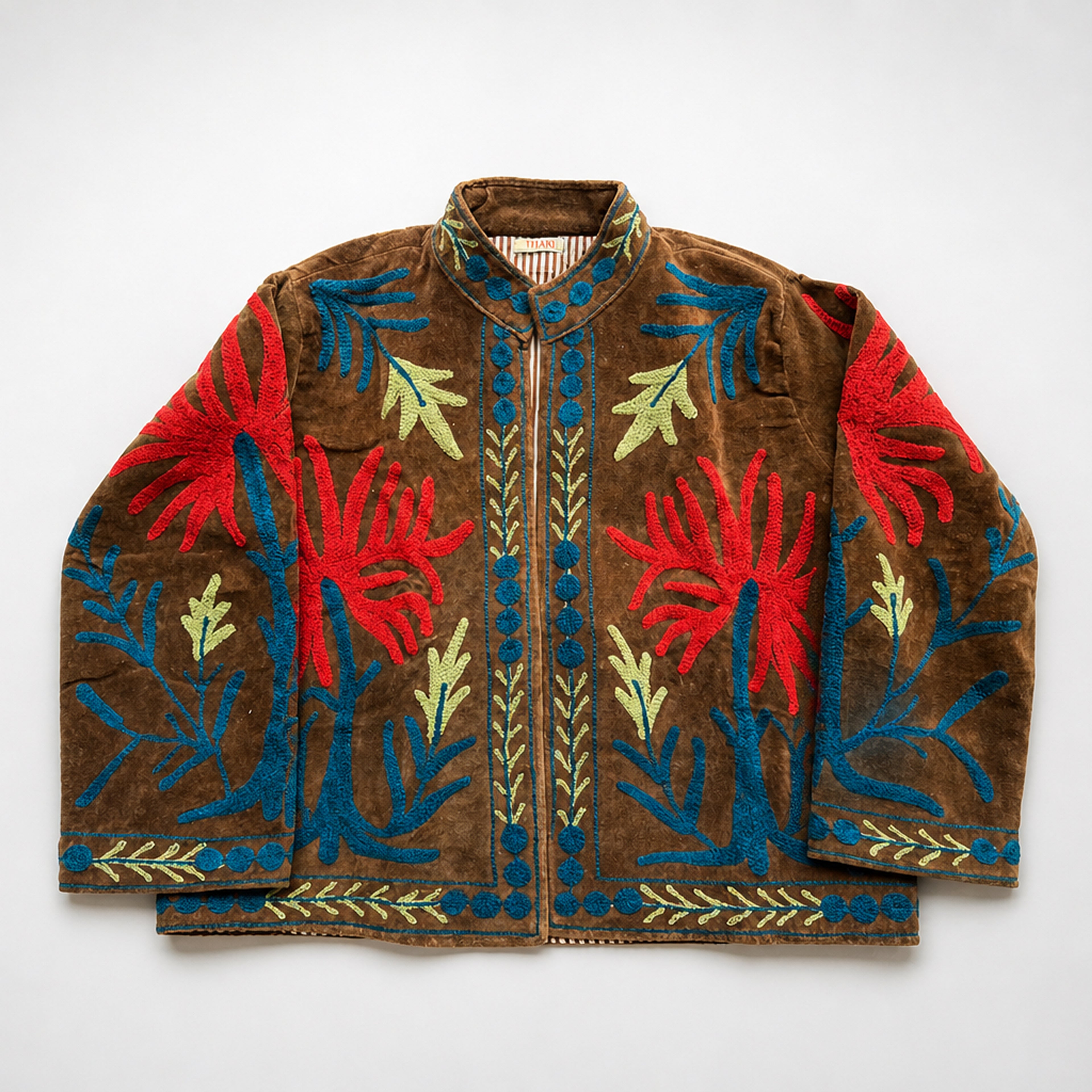 The Thari Hand-Embroidered Velvet Suzani Blazer