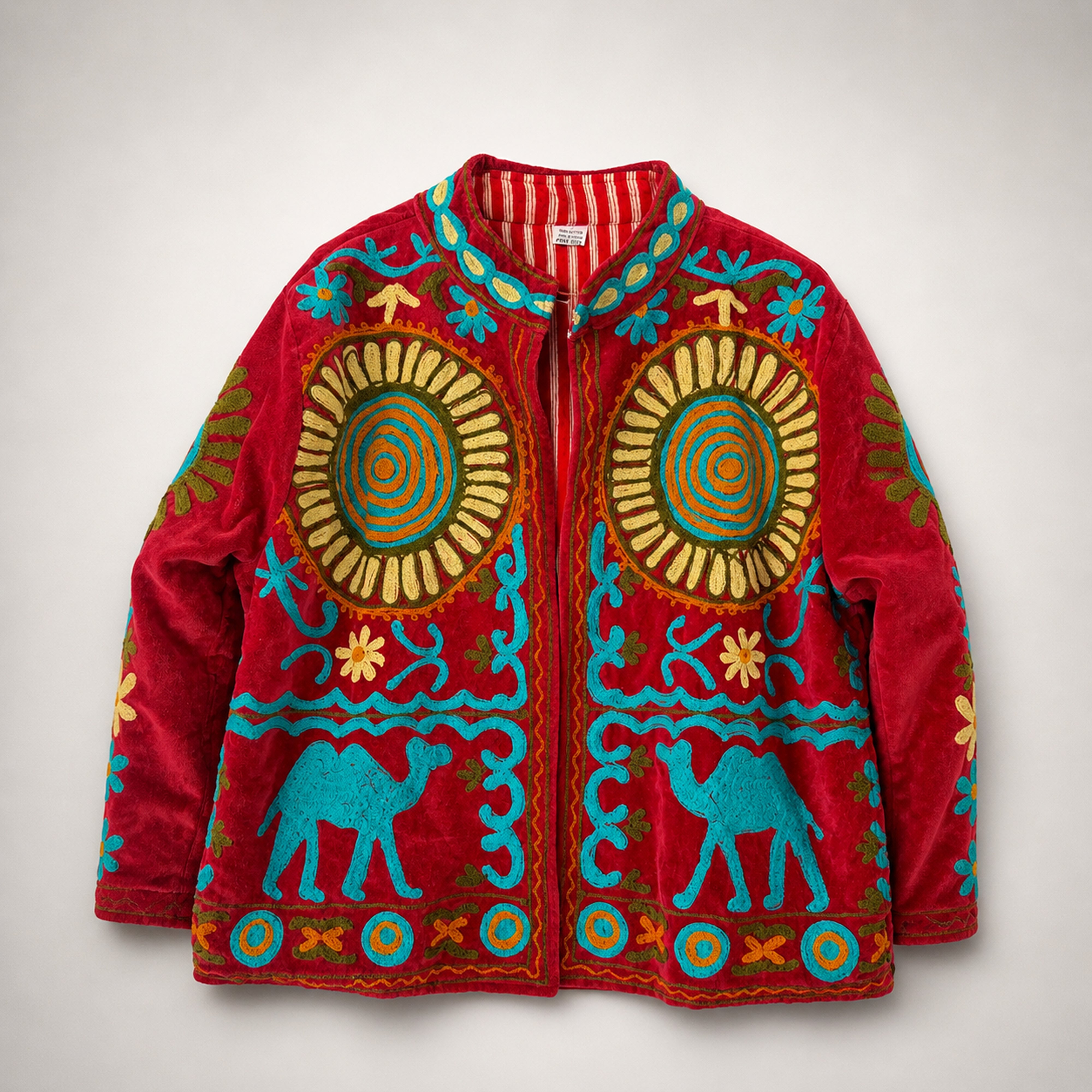 The Thari Hand-Embroidered Velvet Suzani Blazer