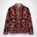 The Thari Hand-Embroidered Velvet Suzani Blazer