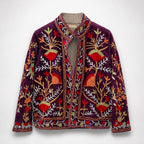 The Thari Hand-Embroidered Velvet Suzani Blazer