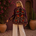The Thari Hand-Embroidered Velvet Suzani Blazer