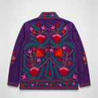 The Thari Hand-Embroidered Velvet Suzani Blazer