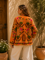 The Thari Hand-Embroidered Cotton Suzani Jacket