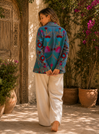 The Thari Hand-Embroidered Cotton Suzani Jacket