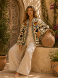 The Thari Hand-Embroidered Cotton Suzani Jacket
