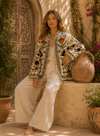 The Thari Hand-Embroidered Cotton Suzani Jacket