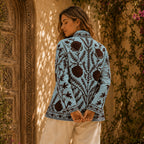 The Thari Hand-Embroidered Cotton Suzani Jacket combo