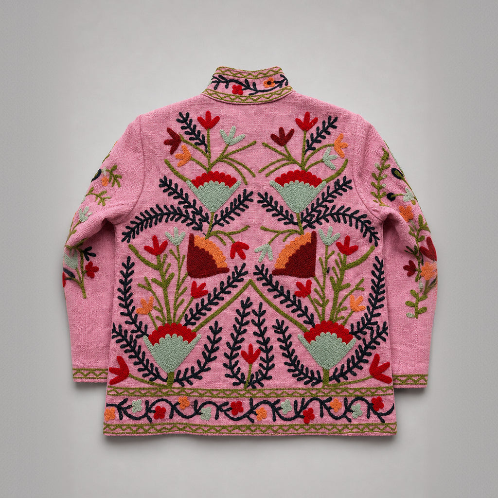 The Thari Hand-Embroidered Cotton Suzani Jacket