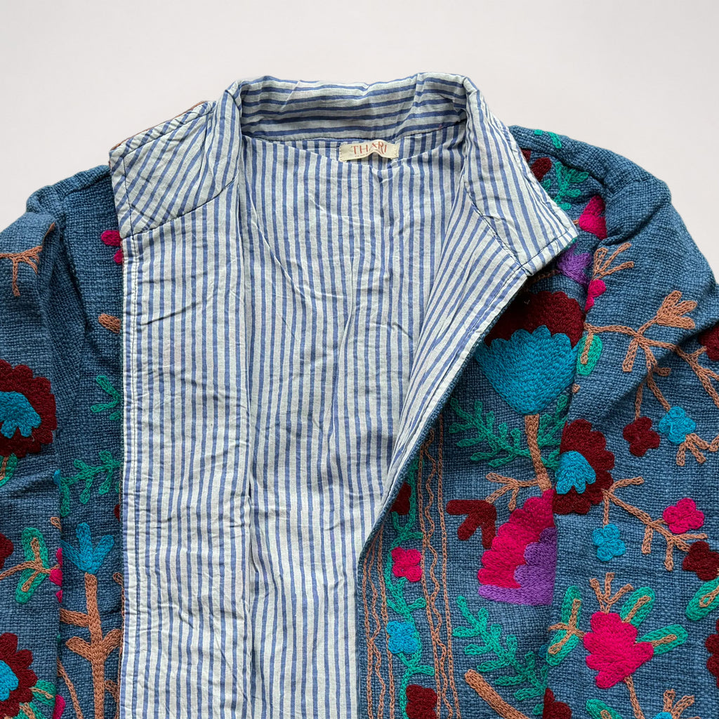 The Thari Hand-Embroidered Cotton Suzani Jacket