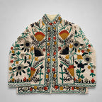 The Thari Hand-Embroidered Cotton Suzani Jacket