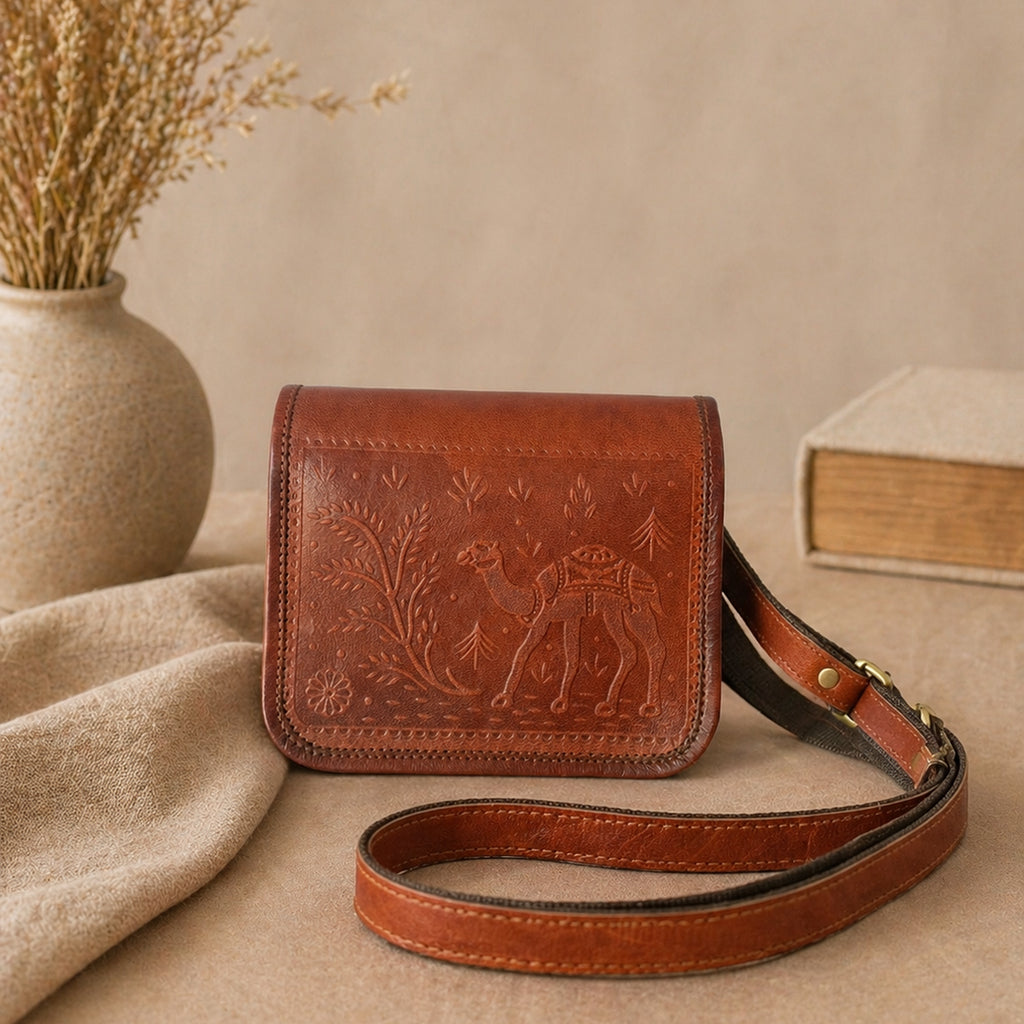 Thari Leather Crossbody Bag