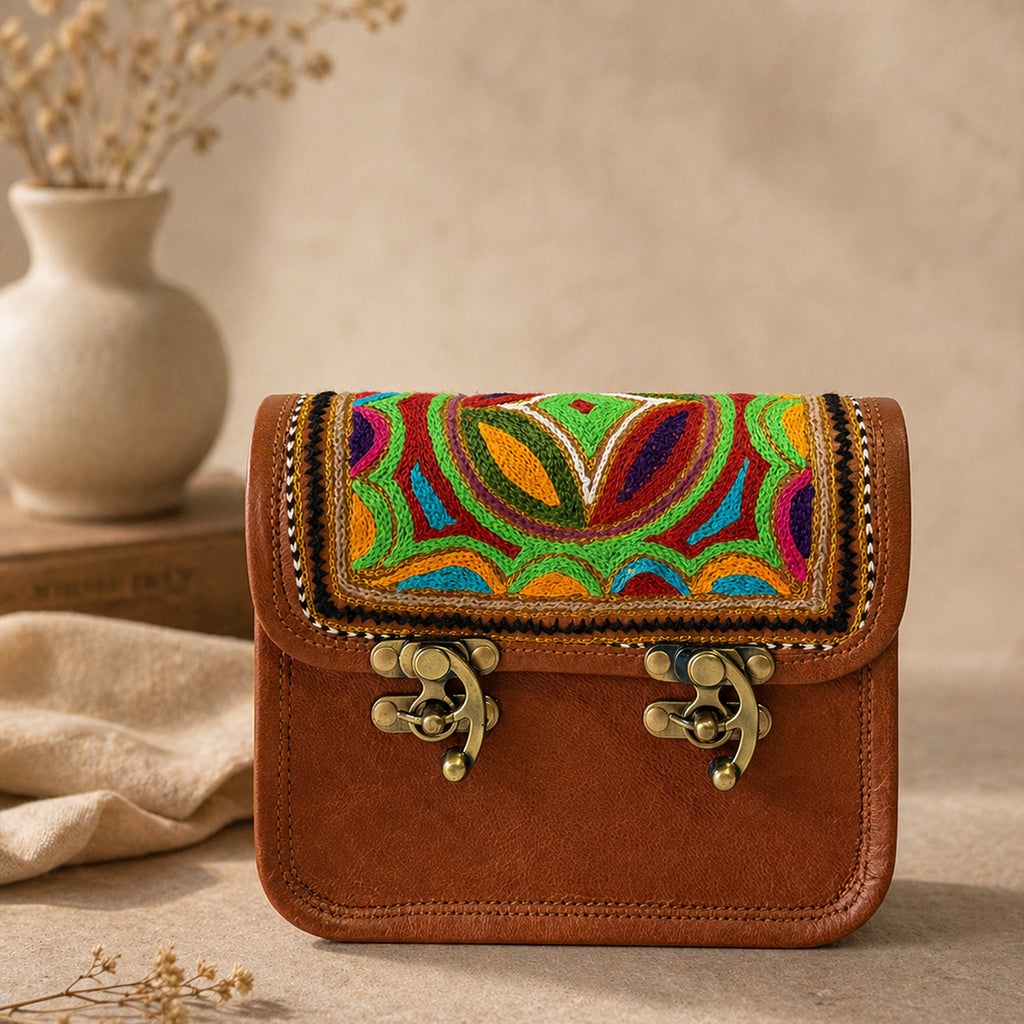 Thari Leather Crossbody Bag