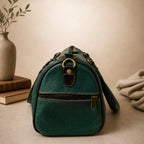 Thari Genuine Leather Duffle Bag - Espresso Weekender Travel Bag