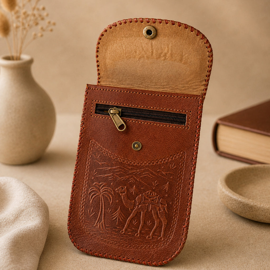 The Thari Artisanal Leather Essential Crossbody