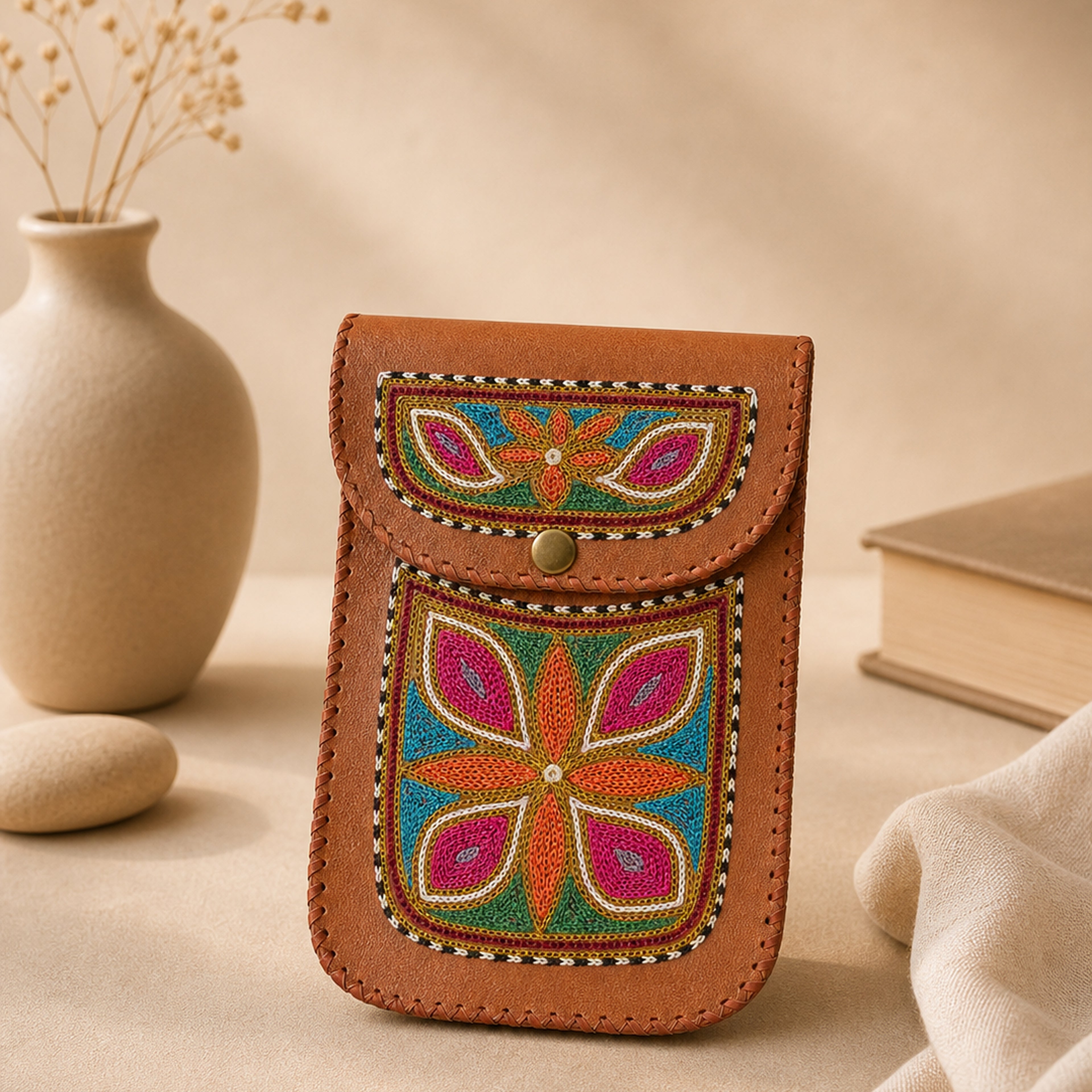 The Thari Artisanal Leather Essential Crossbody
